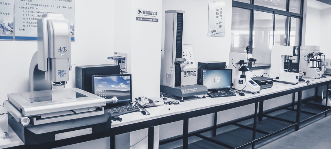 Quality control laboratory with testing equipment at Baierde Electronic